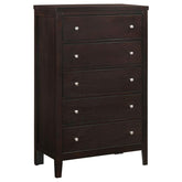 Coaster Carlton 5-drawer Rectangular Chest Cappuccino Model 202095